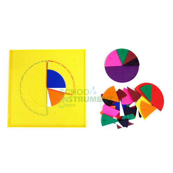 Flip N Fraction Geoboard with Circle Cuts